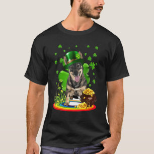 Swedish Vallhund St Patricks Day Irish Shamrock D T-Shirt