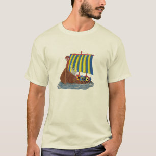 Swedish Viking Ship Scandinavian Sailing Vessel T-Shirt