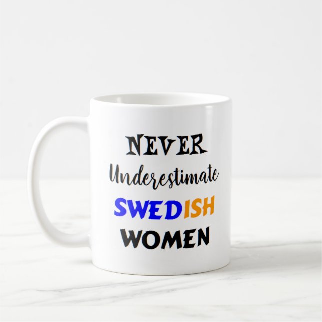 swedish women coffee mug (Left)