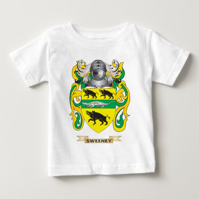 Sweeney Coat of Arms (Family Crest) Baby T-Shirt (Front)