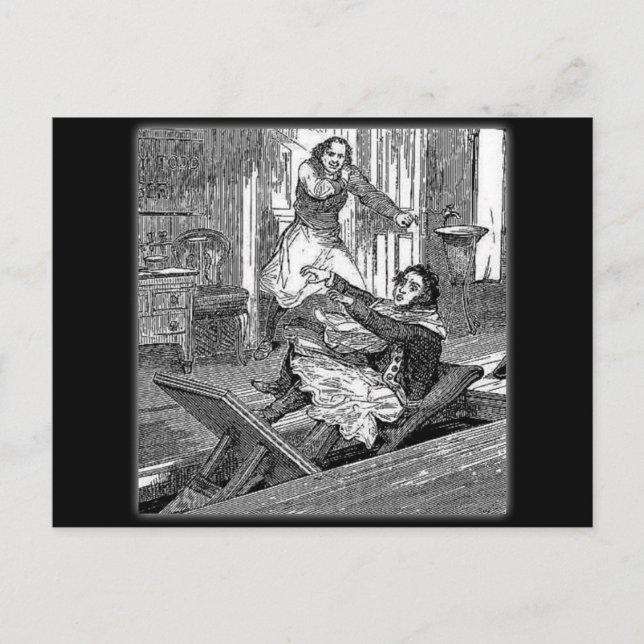 Sweeney Todd-Barbers Chair-Penny Dreadful Postcard (Front)