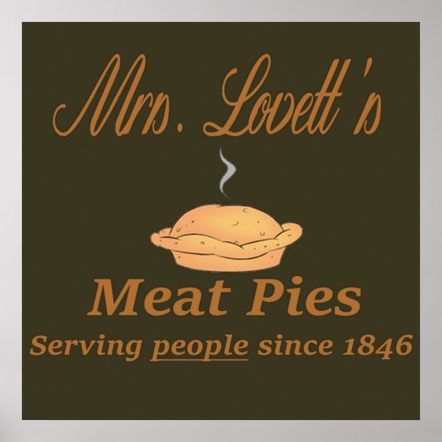 Sweeney Todd  Mrs Lovetts Meat Pies Poster (Front)