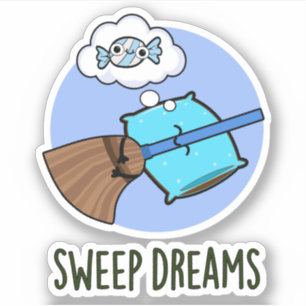 Sweep Dreams Funny Broom Pun
