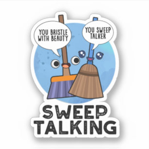 Sweep Talking Funny Sweet Talk Broom Pun 