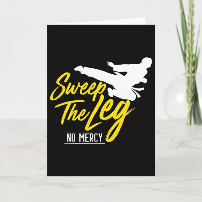 Sweep The Leg Karate Martial Arts  Card (Front)
