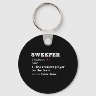 Sweeper Position Youth Soccer League Team Gift Foo Key Ring