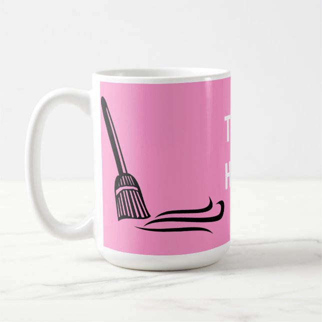 Sweeping Broom - Clean Sweep Coffee Mug (Left)