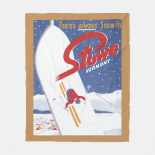 Sweeping S - There's Always Snow Promo Poster Fleece Blanket
