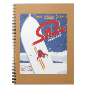 Sweeping S - There's Always Snow Promo Poster Notebook