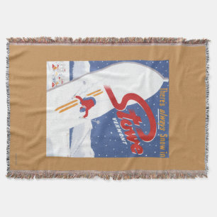 Sweeping S - There's Always Snow Promo Poster Throw Blanket