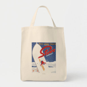 Sweeping S - There's Always Snow Promo Poster Tote Bag