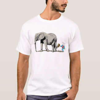 Sweeping Up After the Elephants Mirsky Mouse T-Shi T-Shirt