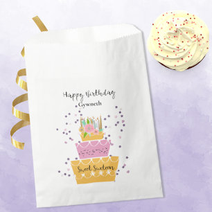 Sweet 16 Birthday Cake Favour Bags