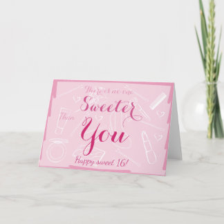 Sweet 16 birthday card