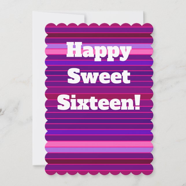 Sweet 16 Birthday Card (Front)