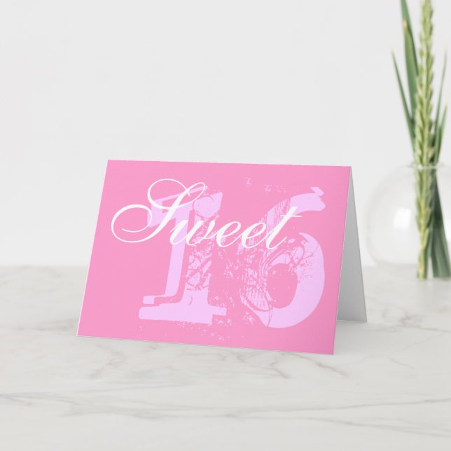 Sweet 16 birthday card (Front)