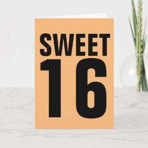 SWEET 16 BIRTHDAY CARD FOR HER