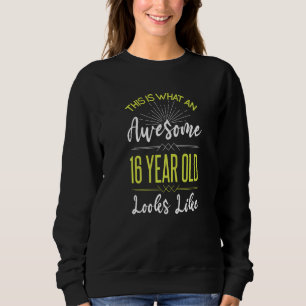 Sweet 16 Birthday Decoration Teenager Teen Boy Gir Sweatshirt