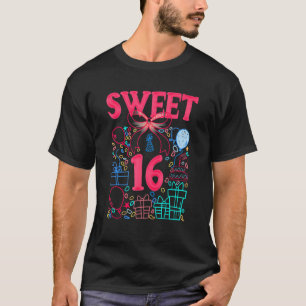Sweet 16 Birthday Decoration Teenager Teen Boy Gir T-Shirt
