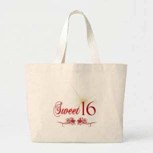 Sweet 16 Birthday Large Tote Bag