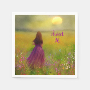 Sweet 16 Birthday Napkin