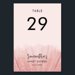 Sweet 16 Birthday Party Elegant 29 Table Number<br><div class="desc">Featuring a pretty blush pink dress with modern script,  this birthday table number is perfect for adorning your tables. Easily replace the party details by clicking the "Personalise" button.</div>