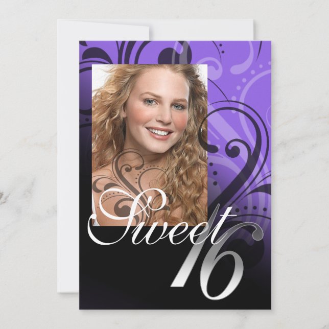 Sweet 16 Birthday Party Invitation (Front)