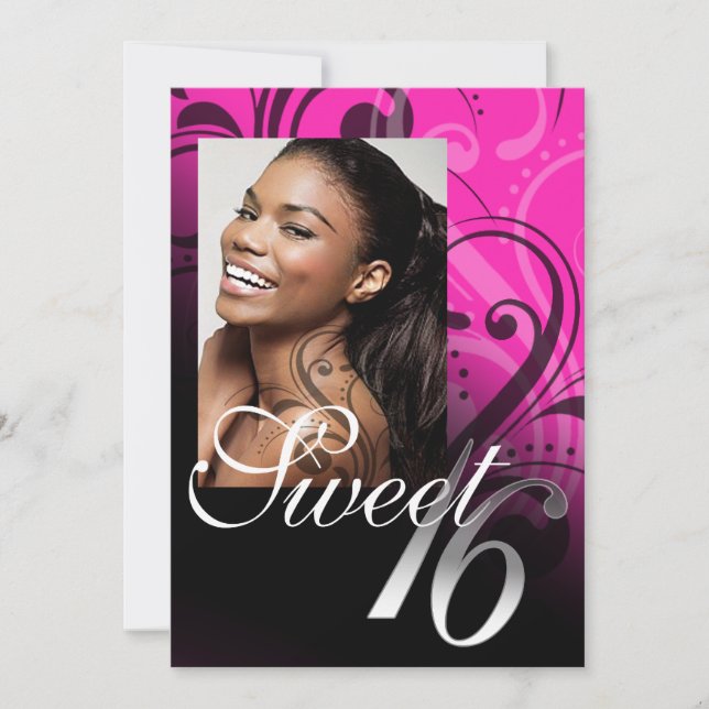 Sweet 16 Birthday Party Invitation (Front)