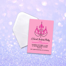 Sweet 16 Birthday Party Invitations (Pink)