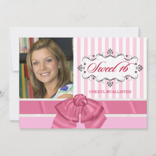 Sweet 16 Birthday Party Invitations with Photo