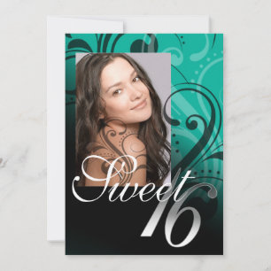 Sweet 16 Birthday Party Photo Invitation
