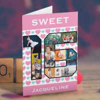 Sweet 16 Birthday Photo Card