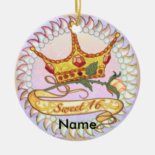 Sweet 16 Birthday Princess ornament 