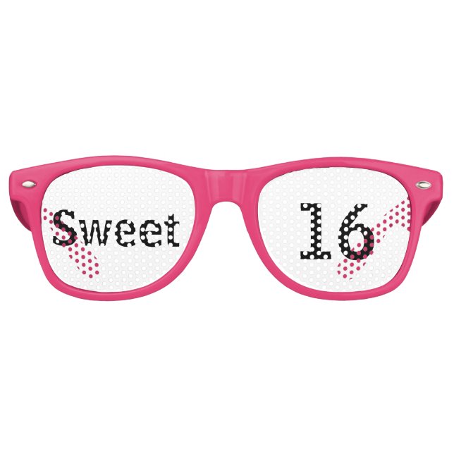 Sweet 16 Birthday Retro Sunglasses (Front)