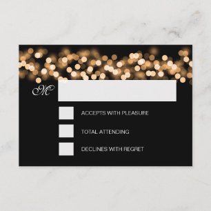 Sweet 16 Birthday RSVP Hollywood Glam Gold