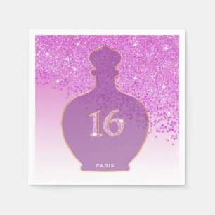 Sweet 16 Blush Fragrance Pink Paris Boutique Napkin