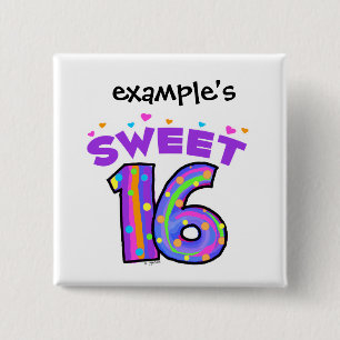 Sweet 16 button - create your own