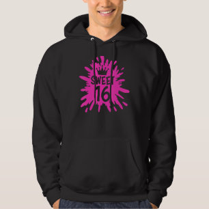 Sweet 16 Celebrating Sweet 16 16 Years Happy Birth Hoodie