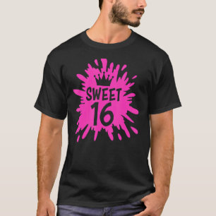 Sweet 16 Celebrating Sweet 16 16 Years Happy Birth T-Shirt