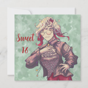 Sweet 16 Citrine Holiday Card
