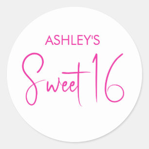 Sweet 16 classic round sticker