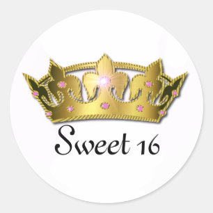 Sweet 16 Crown Sticker