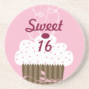 Sweet 16 Cupcake Coasters