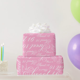 Sweet 16 Custom Colour Wrapping Paper