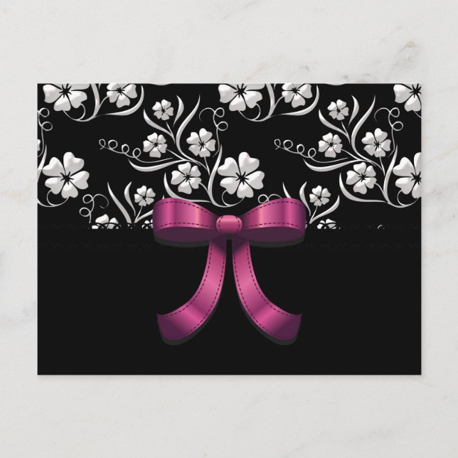 Sweet 16 Custom Elegant Birthday Postcard (Front)