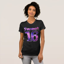 Sweet 16 Galaxy Stars Birthday Girl Party Shirt