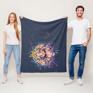 Sweet 16 Gemini Name Fleece Throw Blanket