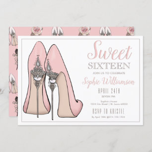 Sweet 16 High Heel Birthday Invitation
