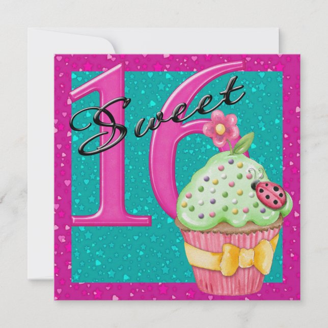 Sweet 16 invitation (Front)