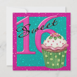 Sweet 16 invitation